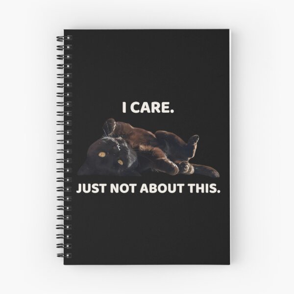 Item preview, I Care. Just Not About This. – Sarcastic Black Cat Meme Design designed and sold by MB-CatPrints.