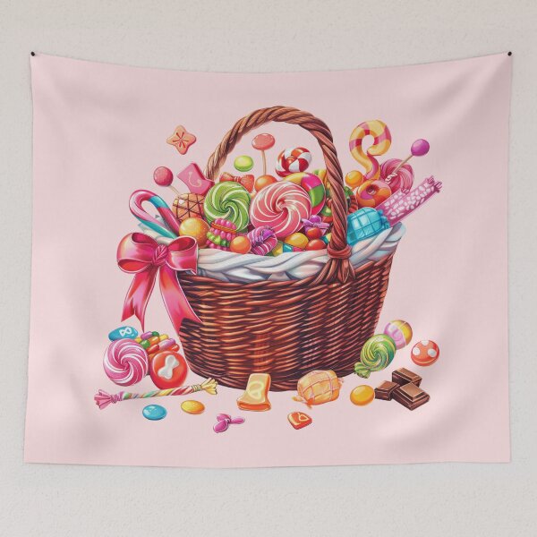 Item preview, Candies in a Basket designed and sold by bubblyrainbow.