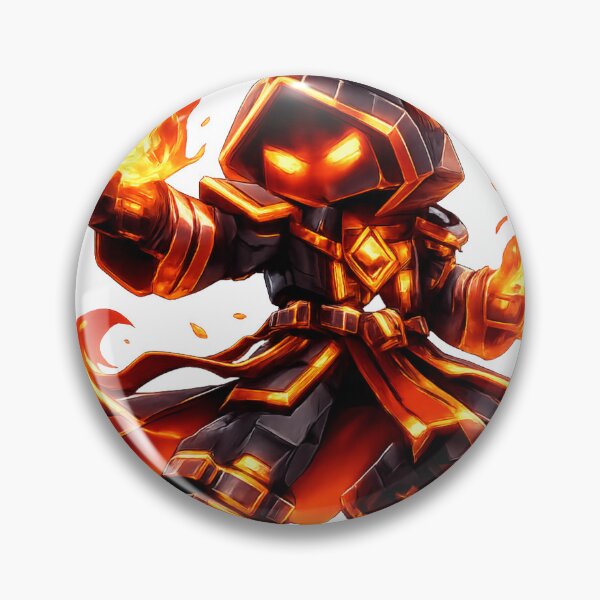 Item preview, Cube Fire Mage Neon Sorcerer designed and sold by Mystic Wild Studio.
