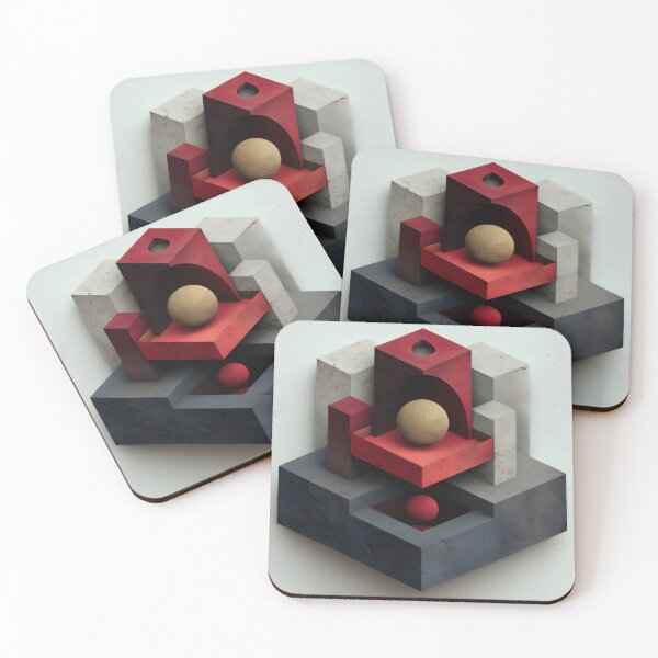 Item preview, Crimson Geometric Symbol Structure designed and sold by LuminousFoundry.