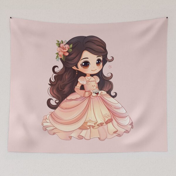 Item preview, Pink Dress Princess designed and sold by bubblyrainbow.