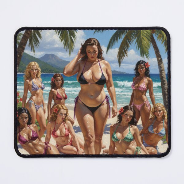 Item preview, Copia de Copia de big beautiful  women sleeping the beach designed and sold by Chubby Chase.