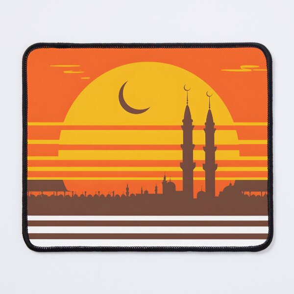 Item preview, Vintage 1970s Style Ramadan Sunset Art designed and sold by WowDezign.