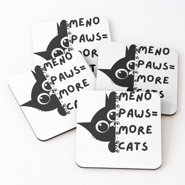 Item preview, Meno Paws = More Cats Funny Menopause Cat Design designed and sold by Midlife Mood Merch.