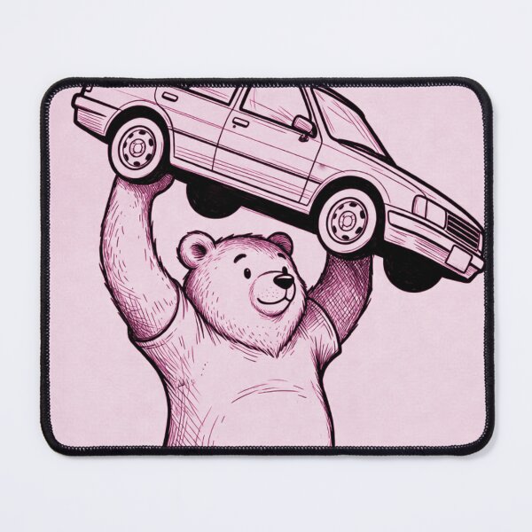 Item preview, bear and car designed and sold by Zombie-Shirts.