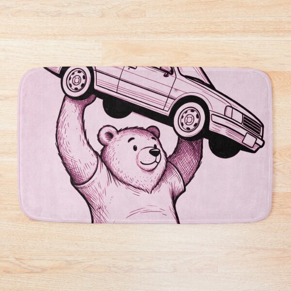 Item preview, bear and car designed and sold by Zombie-Shirts.