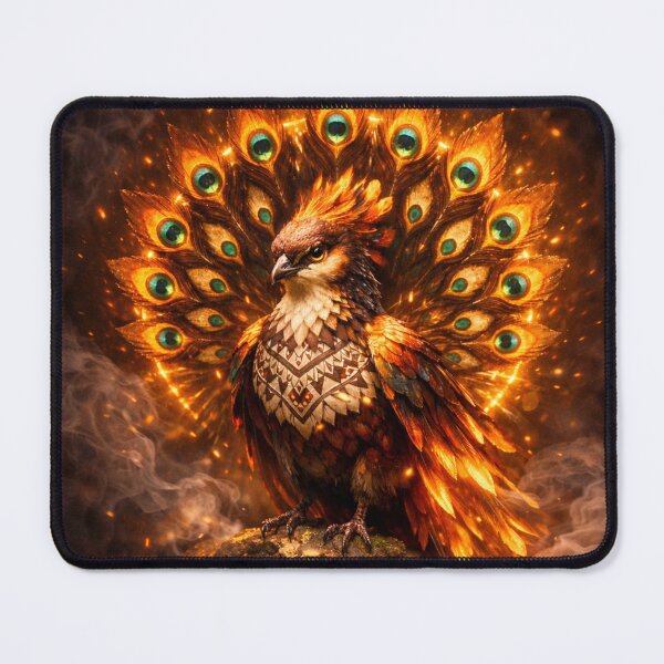 Item preview, Majestic Phoenix Peacock - Eternal Fire Fantasy Art designed and sold by 3free3street - Neon & Graffiti Digital Art.