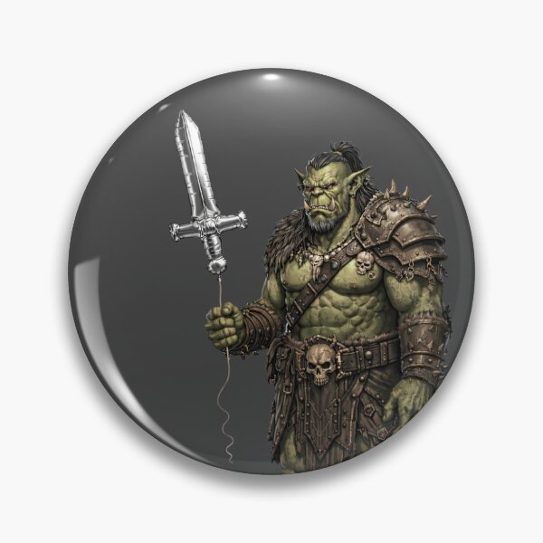 Item preview, Soft Hearted Orc Warrior with Sword Balloon designed and sold by Vellaro.