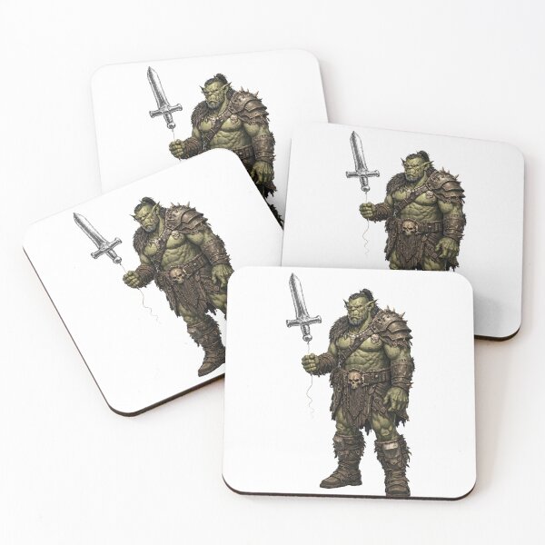 Item preview, Soft Hearted Orc Warrior with Sword Balloon designed and sold by Vellaro.