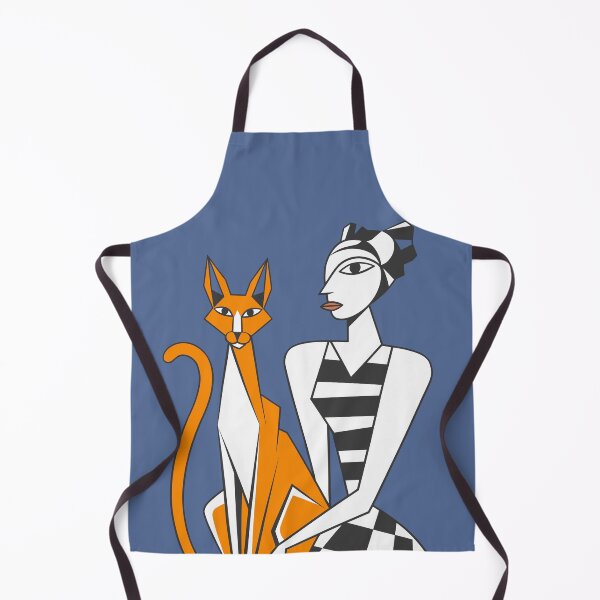 Item preview, Kandinsky-Inspired Sphynx Cat & Skinny Girl Art | High-Quality Decor & Gifts  designed and sold by paulo silveira.