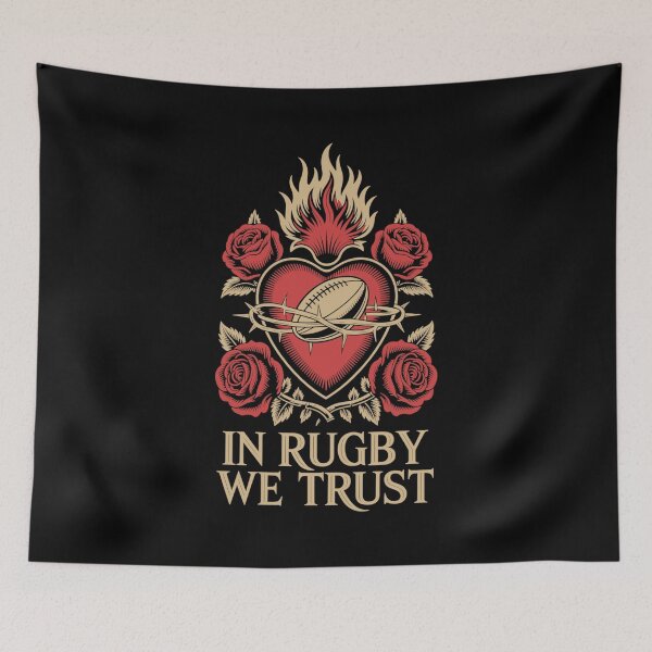 Item preview, In Rugby We Trust – Sacred Heart Power Rugby Graphic designed and sold by paulo silveira.