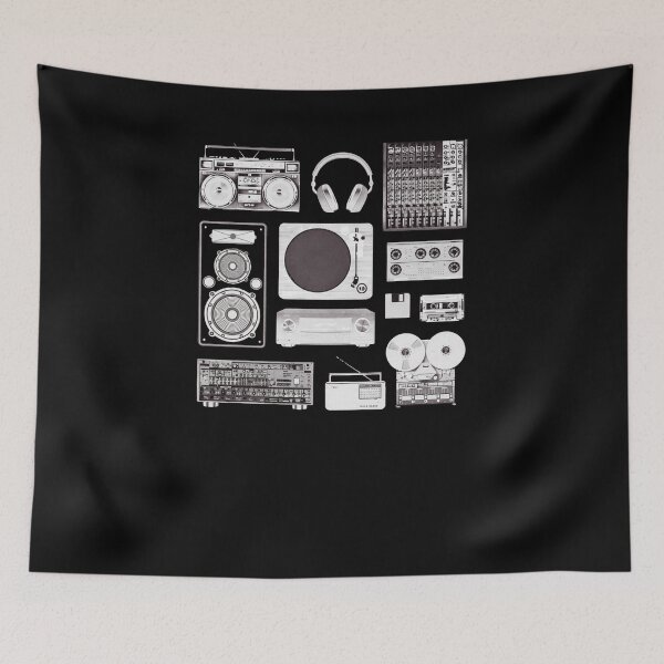 Item preview, Vintage Audio Gear Collage designed and sold by Mirandalab.