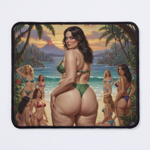 Item preview, stunning attractive woman on the beach designed and sold by Chubby Chase.