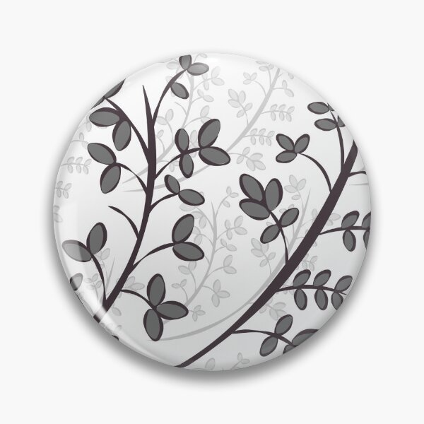 Item preview, Patrón Botánico Minimalista Gris Oscuro | Ramas Florales Modernas designed and sold by lunadesignsmoon.