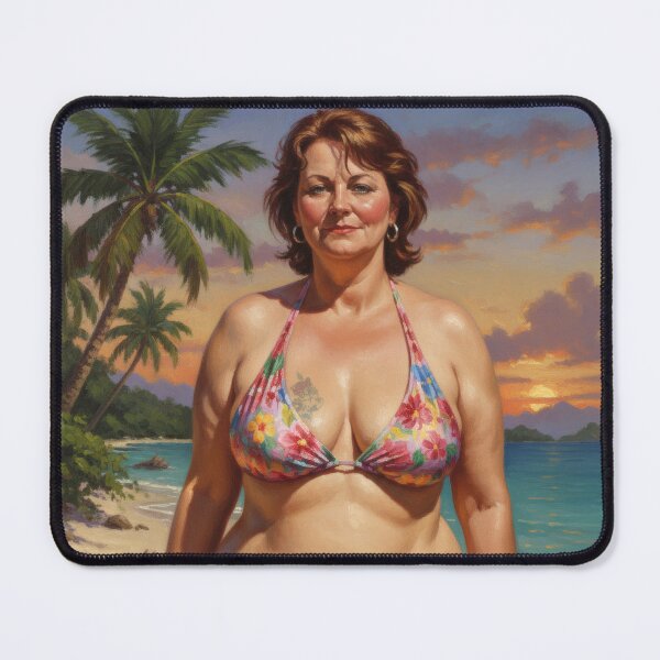 Item preview, mature but attractive on the beach. designed and sold by Chubby Chase.