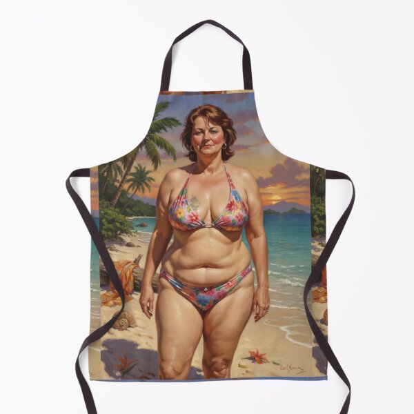 Item preview, mature but attractive on the beach. designed and sold by Chubby Chase.