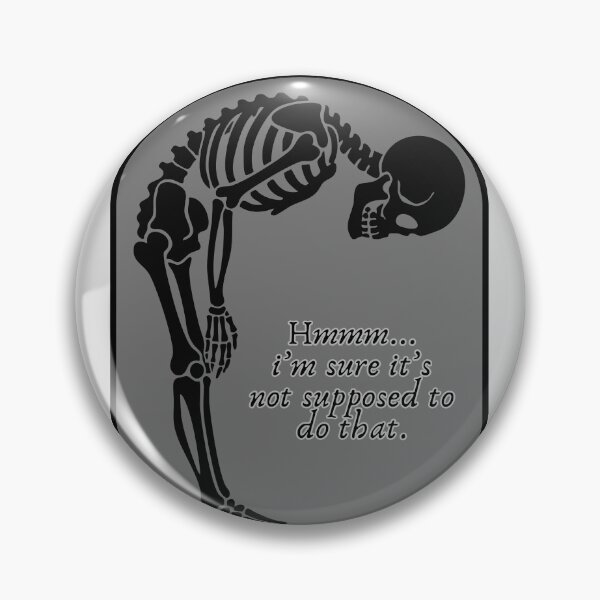 Item preview, I’m Sure It’s Not Supposed To Do That Skeleton Meme designed and sold by ZebraDazzleDesigns.