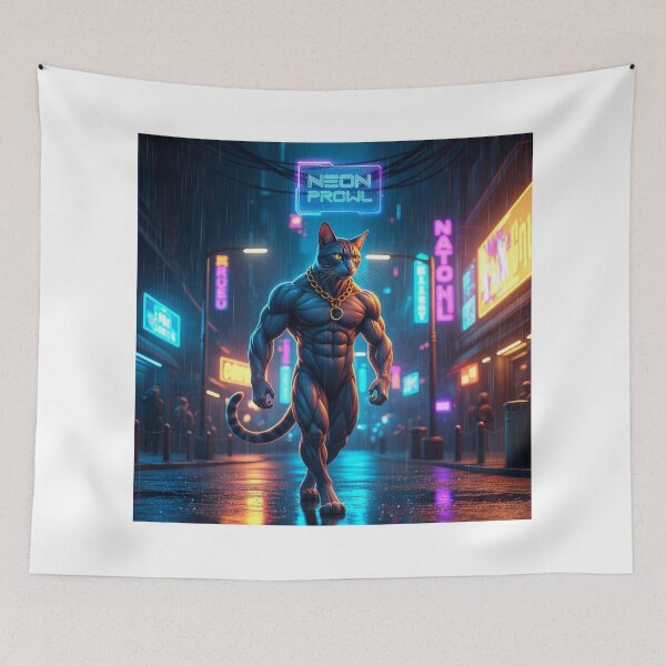 Item preview, Night Boss Street Cat designed and sold by PetJoyPrintsCO.