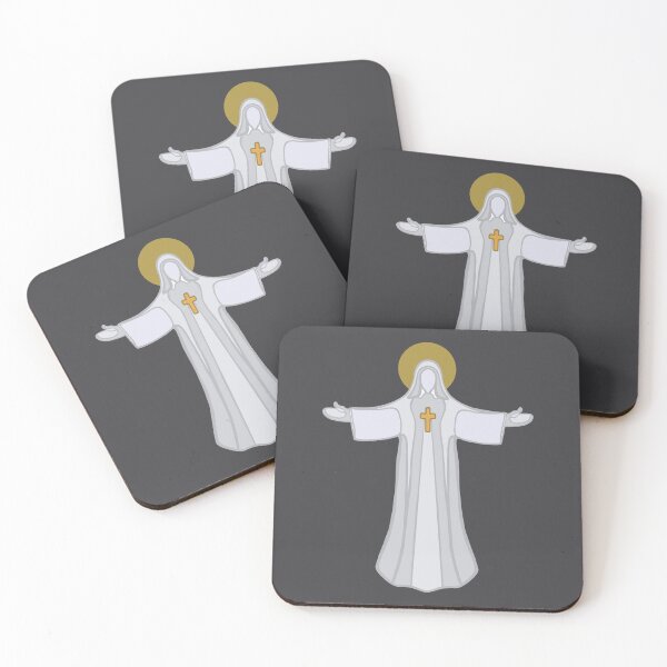 Item preview, Open Arms Saint Halo Jesus God designed and sold by shopdiego.