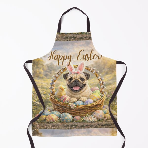 Item preview, Cute Pug Easter Bunny designed and sold by GivingJoy.