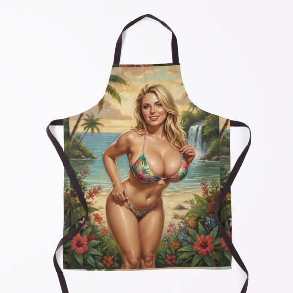 Item preview, Blonde showing off her new bikini for the beach designed and sold by Chubby Chase.