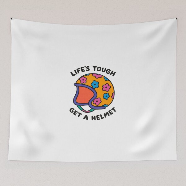 Item preview, Life’s Tough Get A Helmet designed and sold by Mirandalab.