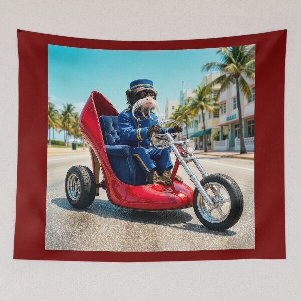 Item preview, Emperor Tamarin Monkey Rides in Style designed and sold by Tridentulus.