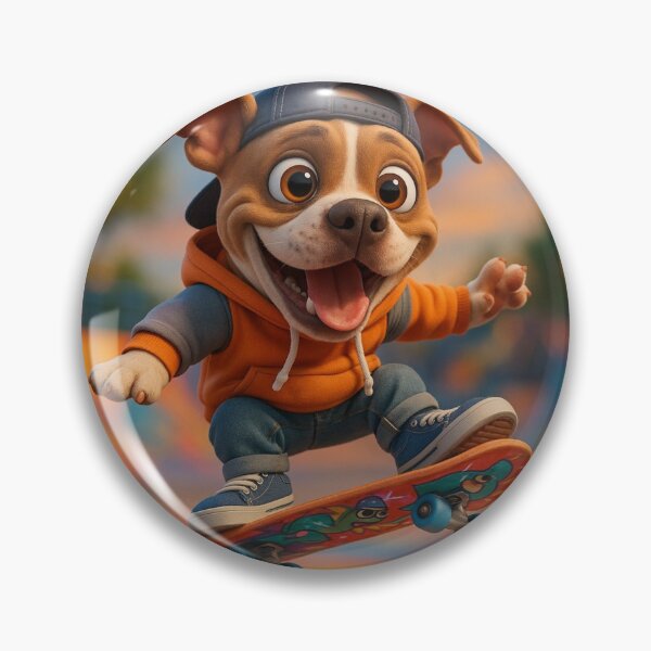 Item preview, Skater Pit Bull Dog designed and sold by Sillytoe.