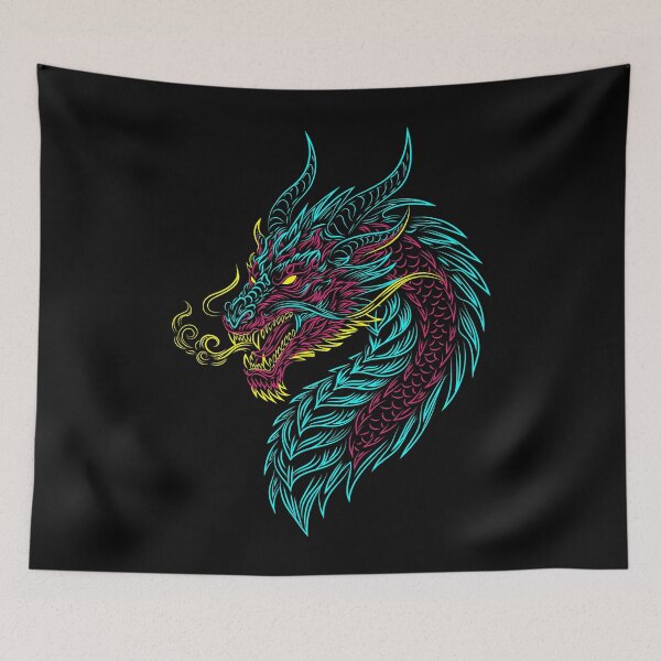 Item preview, Neon Dragon Head designed and sold by Mikhajuno.