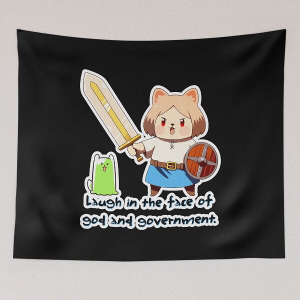 Item preview, Riona Emberveil - Laugh in the face of god and government. designed and sold by Newdlebobs.