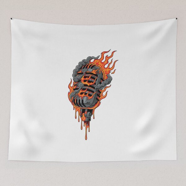 Item preview, Mic Drop On Fire designed and sold by CRich808Designs.