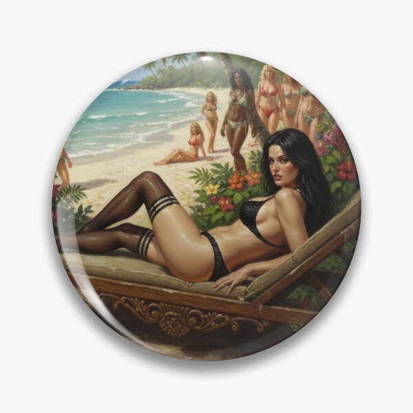 Item preview, Black hair and a black bikini. designed and sold by Chubby Chase.