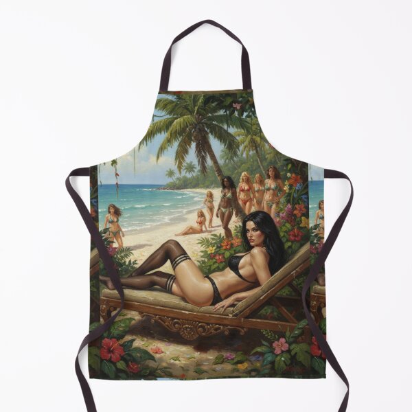 Item preview, Black hair and a black bikini. designed and sold by Chubby Chase.