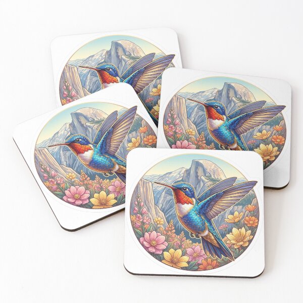 Item preview, Yosemite Flowers and Hummingbird designed and sold by SCHummingbirds.