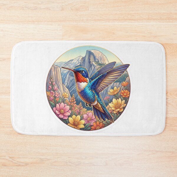 Item preview, Yosemite Flowers and Hummingbird designed and sold by SCHummingbirds.