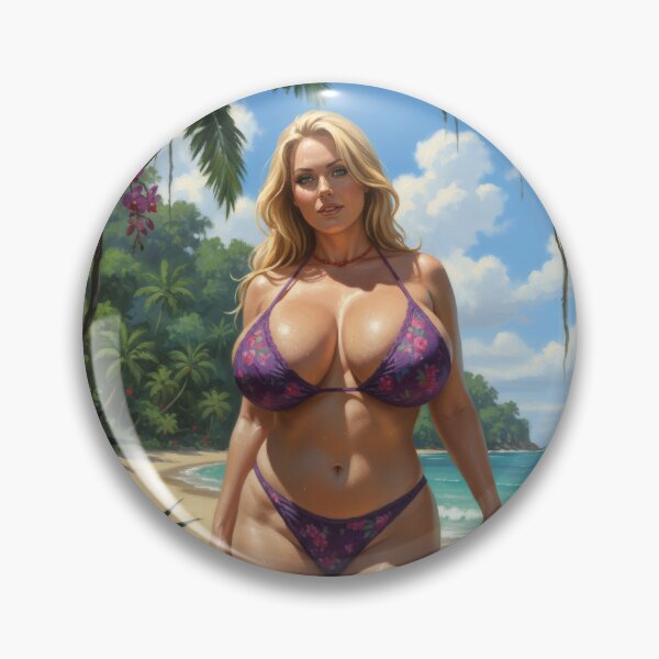 Item preview, huge blonde on the beach. designed and sold by Chubby Chase.
