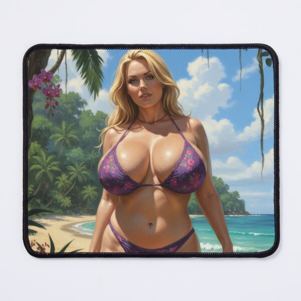 Item preview, huge blonde on the beach. designed and sold by Chubby Chase.