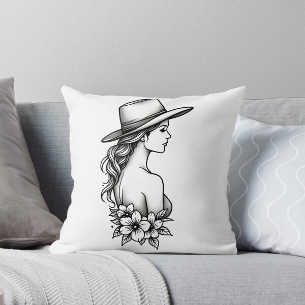 Item preview, Copy of Modern Cowgirl Minimalist tattoo cowgirl design designed and sold by Uglyandcute.