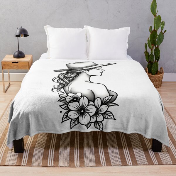 Item preview, Copy of Modern Cowgirl Minimalist tattoo cowgirl design designed and sold by Uglyandcute.