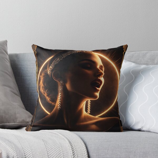 Item preview, Halo of Sound – Art Deco Opera Portrait designed and sold by VIBEHYPE ZONE.