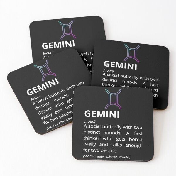 Item preview, Gemini Definition - Funny Zodiac Dictionary Gift designed and sold by Freddie's Design Studio.