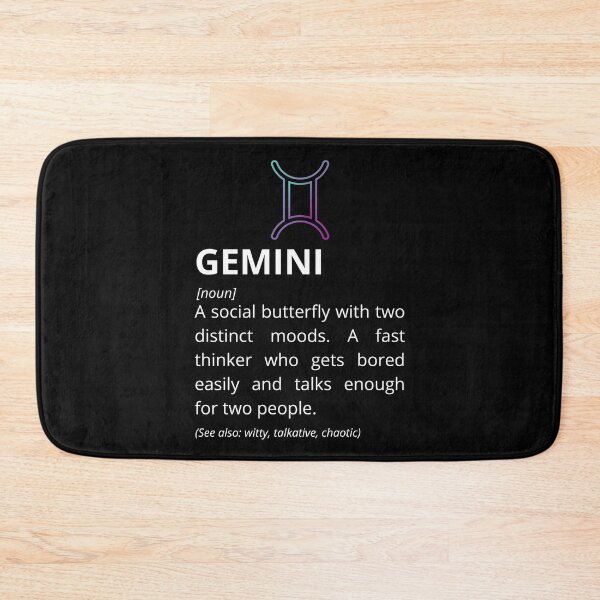 Item preview, Gemini Definition - Funny Zodiac Dictionary Gift designed and sold by Freddie's Design Studio.