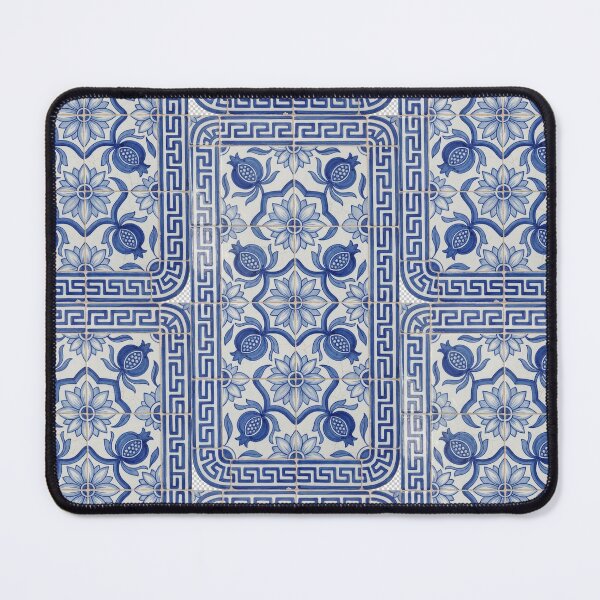 Item preview, Ceramic panel with pomegranates and blue and white flowers designed and sold by Akalouka.