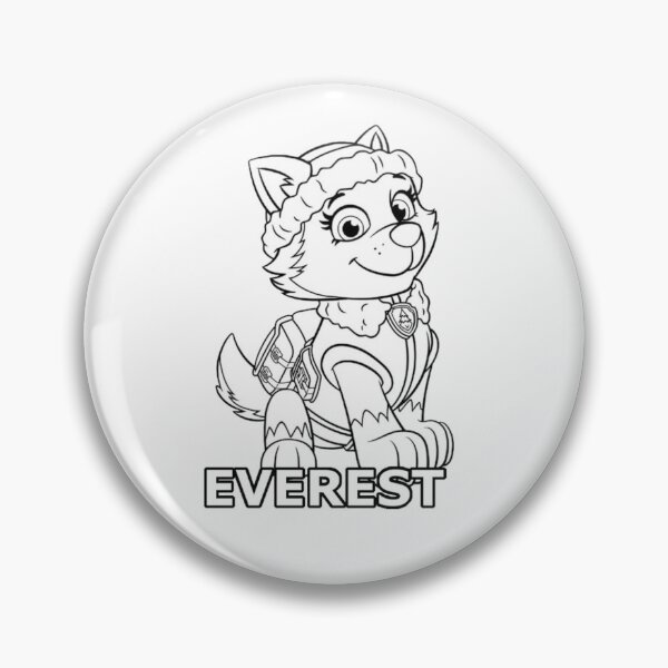 Item preview, Everest Paw Patrol Line Art - Snow Rescue Pup Coloring Page designed and sold by Rafcioo.