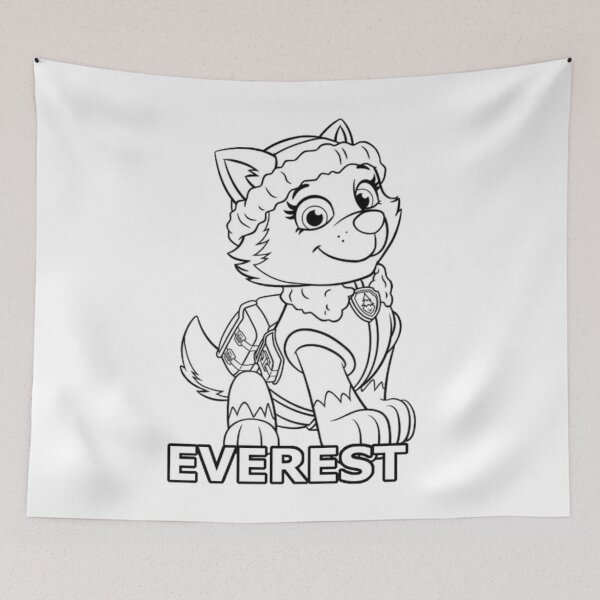 Item preview, Everest Paw Patrol Line Art - Snow Rescue Pup Coloring Page designed and sold by Rafcioo.
