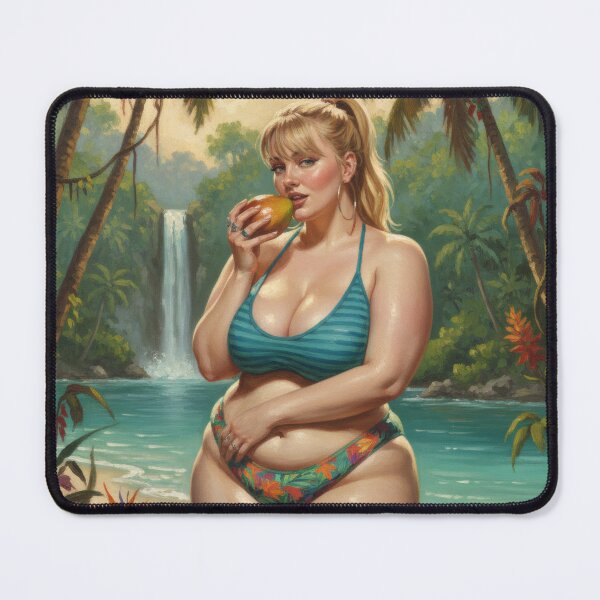 Item preview, beutiful blonde woman on the tropics. designed and sold by Chubby Chase.