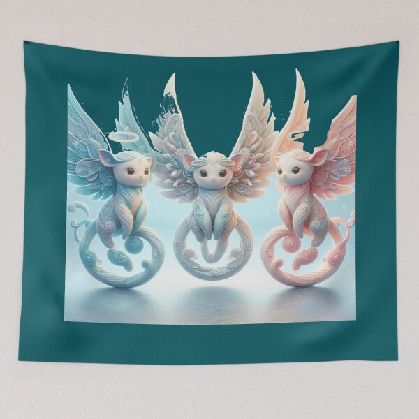 Item preview,  Ezekiel 1:4 – The Four Living Creatures | Clean 3D Cute Pendragon Vision  designed and sold by PaintMeWorld.