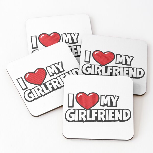 Item preview, I Love My Girlfriend Bold Typography Pop-Art Devotion designed and sold by Thread-Riot.