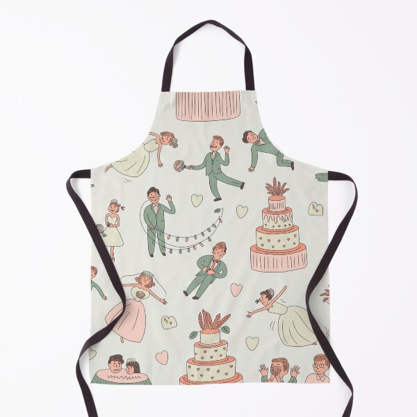 Item preview, Whimsical Wedding Reception Dance Pattern - Pastel Pink & Green Romance designed and sold by Midnight Veil Designs.