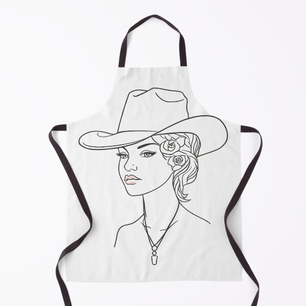 Aperçu de l'œuvre Tatouage minimaliste moderne de cowgirl créée et vendue par Uglyandcute.